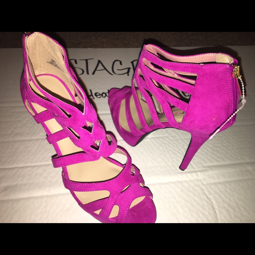 Ladies JustFab heels worn maybe once or twice